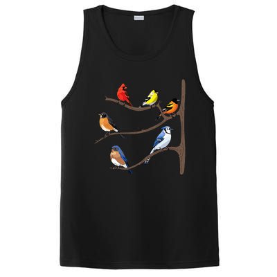 Birds On A Branch Birding Birdwatching Birder Bird Watcher PosiCharge Competitor Tank