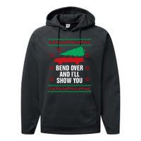 Bend Over And ILl Show You Christmas Couple Matching Family Performance Fleece Hoodie