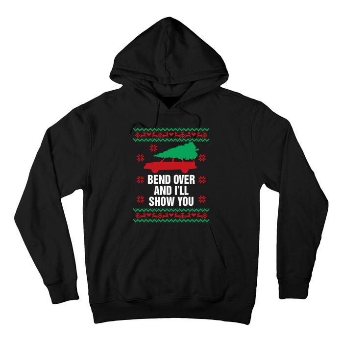 Bend Over And ILl Show You Christmas Couple Matching Family Hoodie