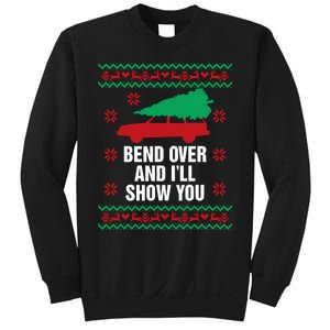 Bend Over And ILl Show You Christmas Couple Matching Family Sweatshirt