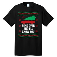 Bend Over And ILl Show You Christmas Couple Matching Family Tall T-Shirt