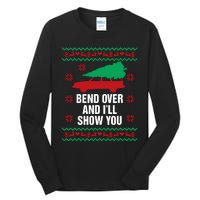 Bend Over And ILl Show You Christmas Couple Matching Family Tall Long Sleeve T-Shirt