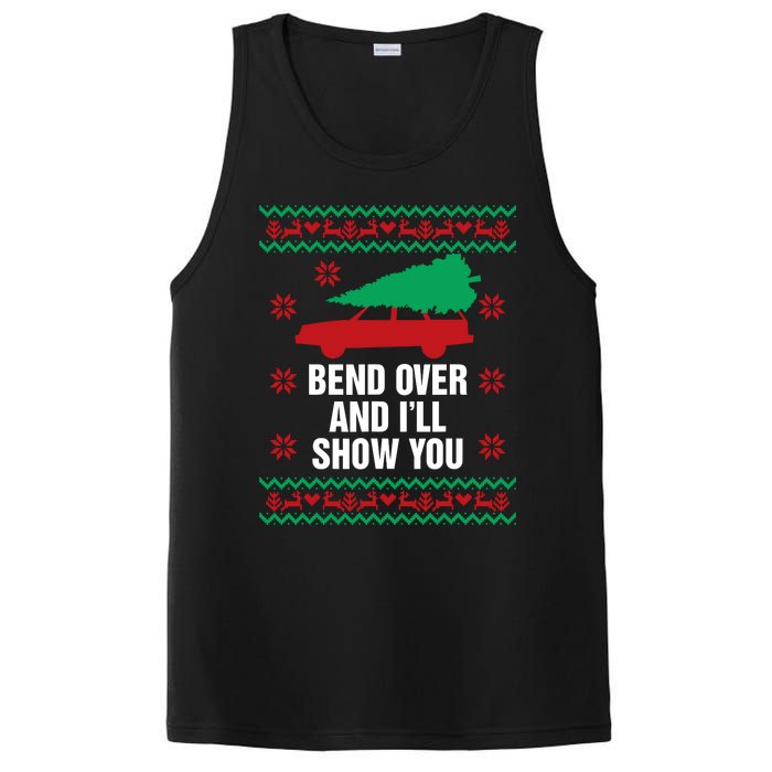 Bend Over And ILl Show You Christmas Couple Matching Family PosiCharge Competitor Tank