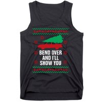 Bend Over And ILl Show You Christmas Couple Matching Family Tank Top