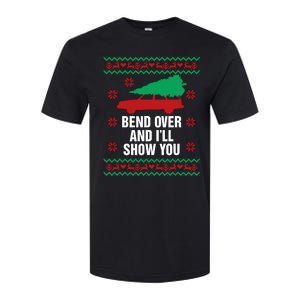 Bend Over And ILl Show You Christmas Couple Matching Family Softstyle CVC T-Shirt