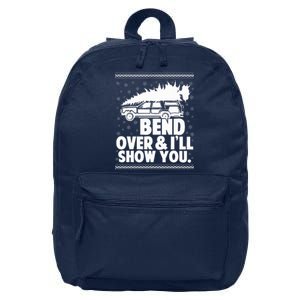 Bend Over And Ill Show You Funny Merry Christmas Tree 16 in Basic Backpack