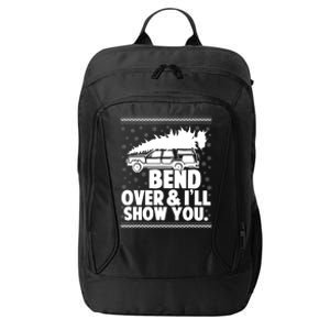 Bend Over And Ill Show You Funny Merry Christmas Tree Women City Backpack