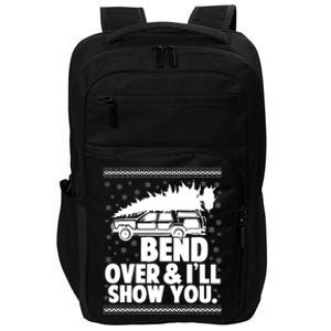 Bend Over And Ill Show You Funny Merry Christmas Tree Women Impact Tech Backpack