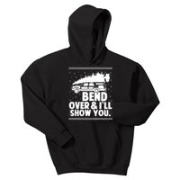 Bend Over And Ill Show You Funny Merry Christmas Tree Women Kids Hoodie