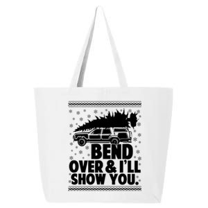 Bend Over And Ill Show You Funny Merry Christmas Tree Women 25L Jumbo Tote