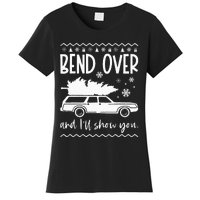 Bend Over And I'll Show You Christmas Couples Matching Women's T-Shirt