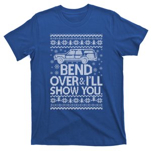 Bend Over And ILl Show You Christmas Xmas Tree Pajamas Funny Gift T-Shirt