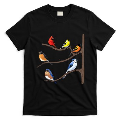 Birds On A Branch Birding Birdwatching Birder Bird Watcher T-Shirt