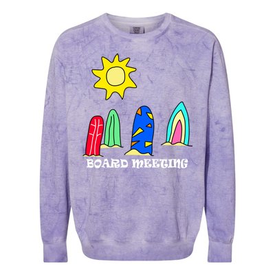 Board Meeting Colorblast Crewneck Sweatshirt