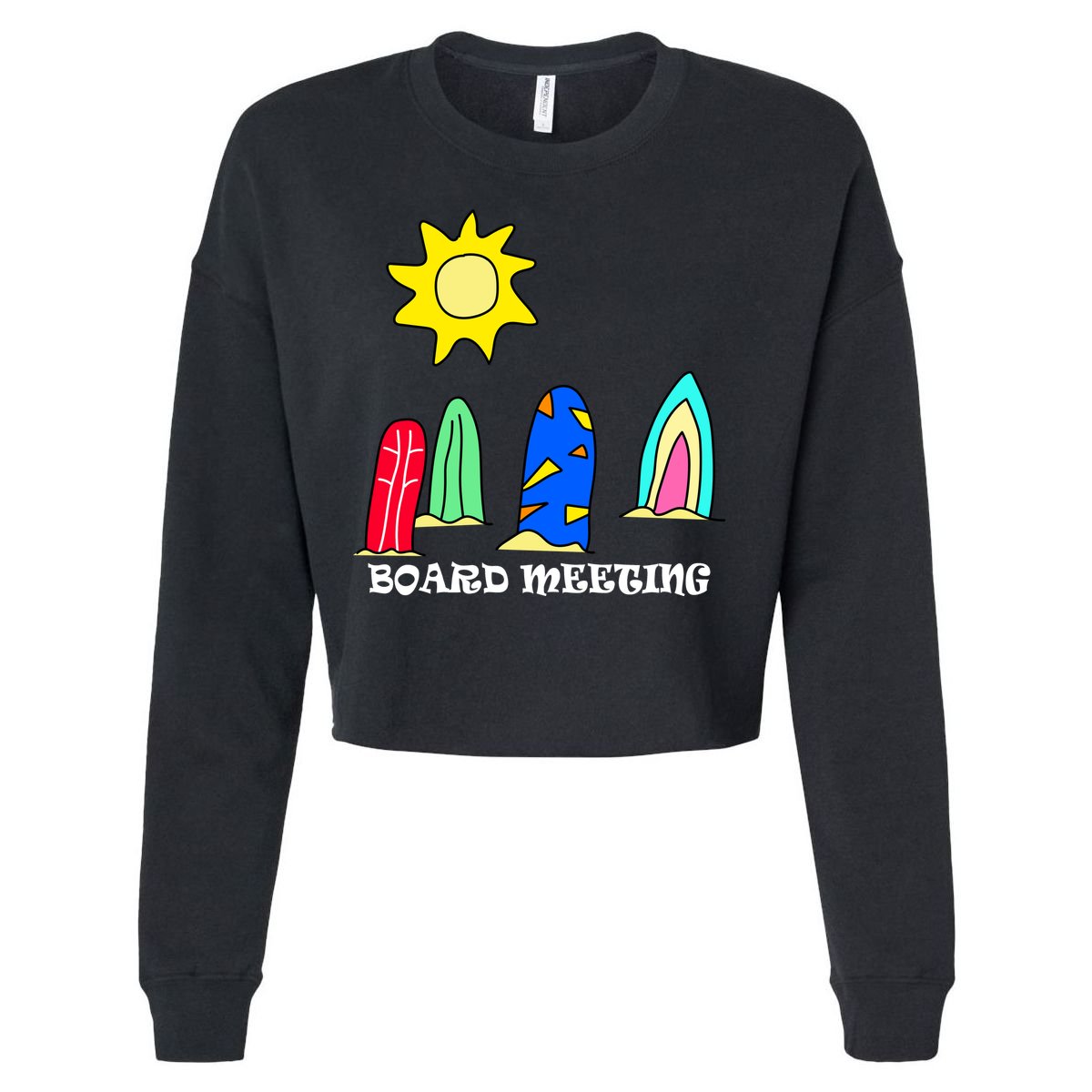 Board Meeting Cropped Pullover Crew