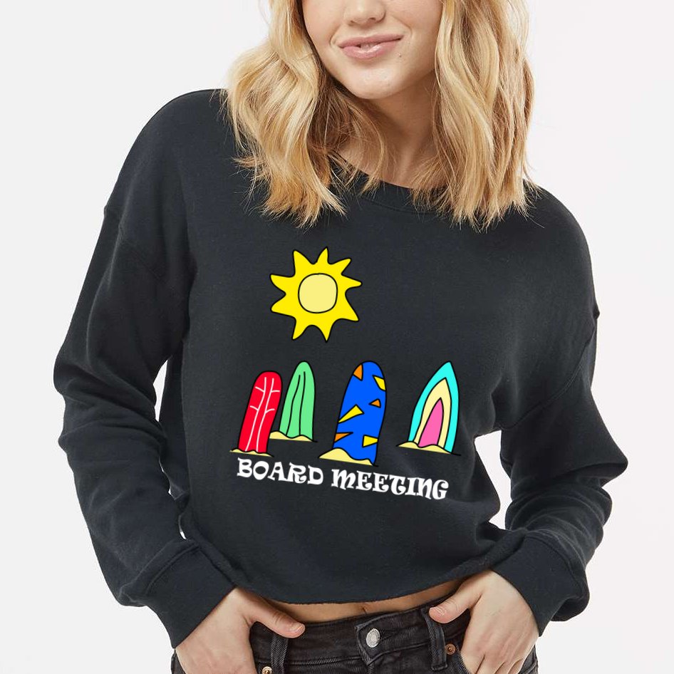 Board Meeting Cropped Pullover Crew