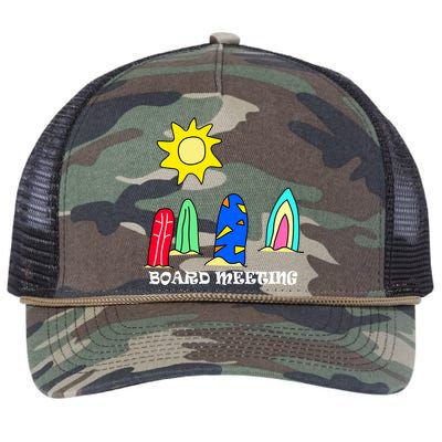 Board Meeting Retro Rope Trucker Hat Cap