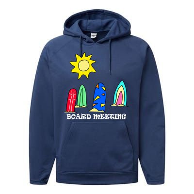 Board Meeting Performance Fleece Hoodie