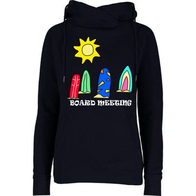 Board Meeting Womens Funnel Neck Pullover Hood