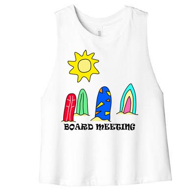 Board Meeting Women's Racerback Cropped Tank