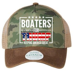 Boaters For Trump Keeping American Great Legacy Tie Dye Trucker Hat