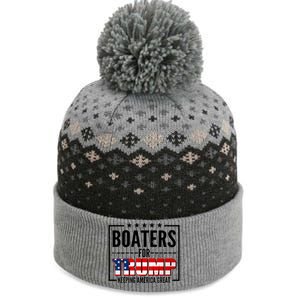 Boaters For Trump Keeping American Great The Baniff Cuffed Pom Beanie