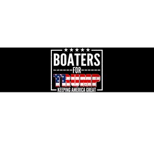 Boaters For Trump Keeping American Great Bumper Sticker