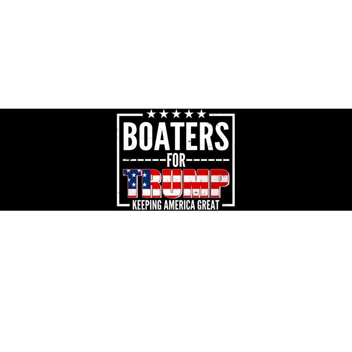 Boaters For Trump Keeping American Great Bumper Sticker