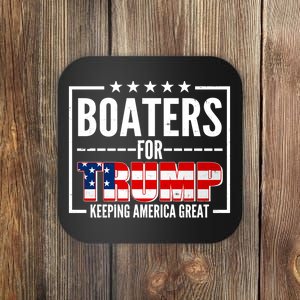 Boaters For Trump Keeping American Great Coaster