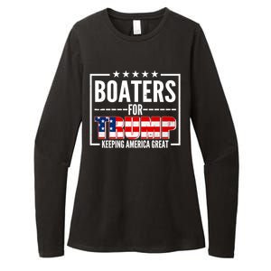 Boaters For Trump Keeping American Great Womens CVC Long Sleeve Shirt