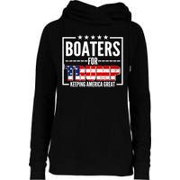 Boaters For Trump Keeping American Great Womens Funnel Neck Pullover Hood