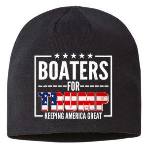 Boaters For Trump Keeping American Great Sustainable Beanie