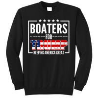 Boaters For Trump Keeping American Great Tall Sweatshirt