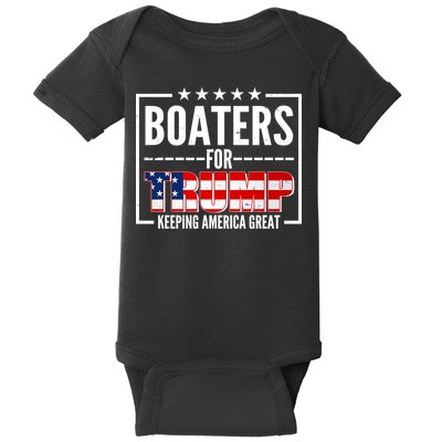 Boaters For Trump Keeping American Great Baby Bodysuit