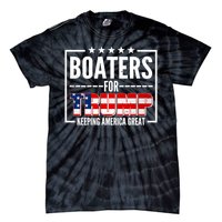 Boaters For Trump Keeping American Great Tie-Dye T-Shirt