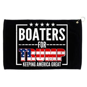 Boaters For Trump Keeping American Great Grommeted Golf Towel