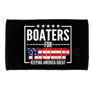 Boaters For Trump Keeping American Great Microfiber Hand Towel