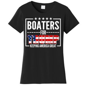 Boaters For Trump Keeping American Great Women's T-Shirt