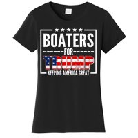 Boaters For Trump Keeping American Great Women's T-Shirt