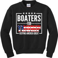 Boaters For Trump Keeping American Great Kids Sweatshirt