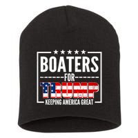 Boaters For Trump Keeping American Great Short Acrylic Beanie