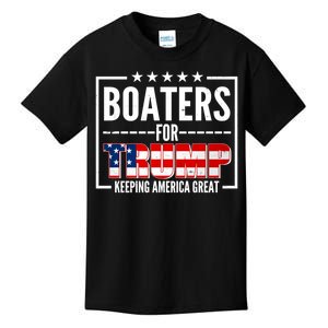 Boaters For Trump Keeping American Great Kids T-Shirt