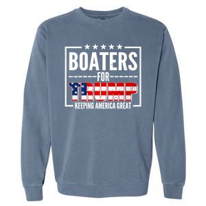 Boaters For Trump Keeping American Great Garment-Dyed Sweatshirt