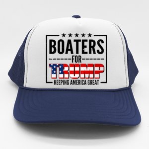 Boaters For Trump Keeping American Great Trucker Hat