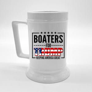 Boaters For Trump Keeping American Great Beer Stein