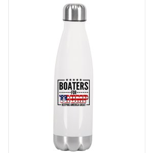 Boaters For Trump Keeping American Great Stainless Steel Insulated Water Bottle