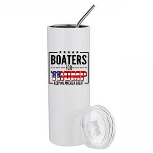 Boaters For Trump Keeping American Great Stainless Steel Tumbler