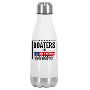 Boaters For Trump Keeping American Great Stainless Steel Insulated Water Bottle