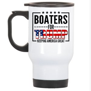 Boaters For Trump Keeping American Great Stainless Steel Travel Mug