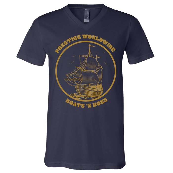 Boats N Hoes V-Neck T-Shirt